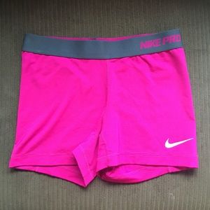 Nike pro workout shorts
